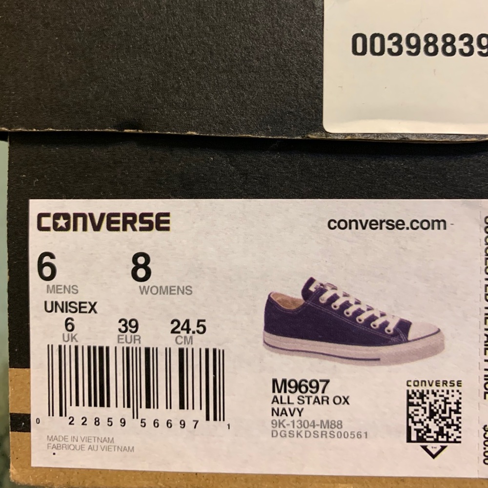Converse All Star Ox Navy